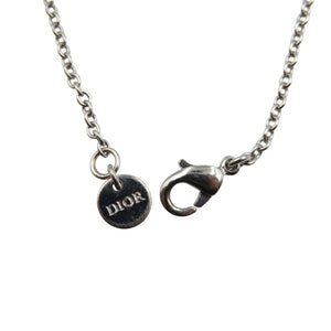 クリスチャンディオール Clair D Lune ロゴ メタル ラインストーン シルバー ブレスレット 1238【中古】Christian Dior