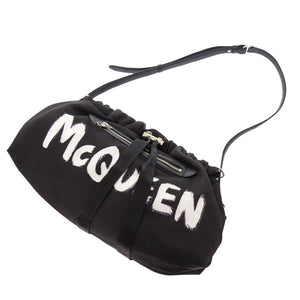美品 アレキサンダーマックイーン 669589 16XZA ナイロン ブラック ショルダーバッグ 1242【中古】Alexander McQueen