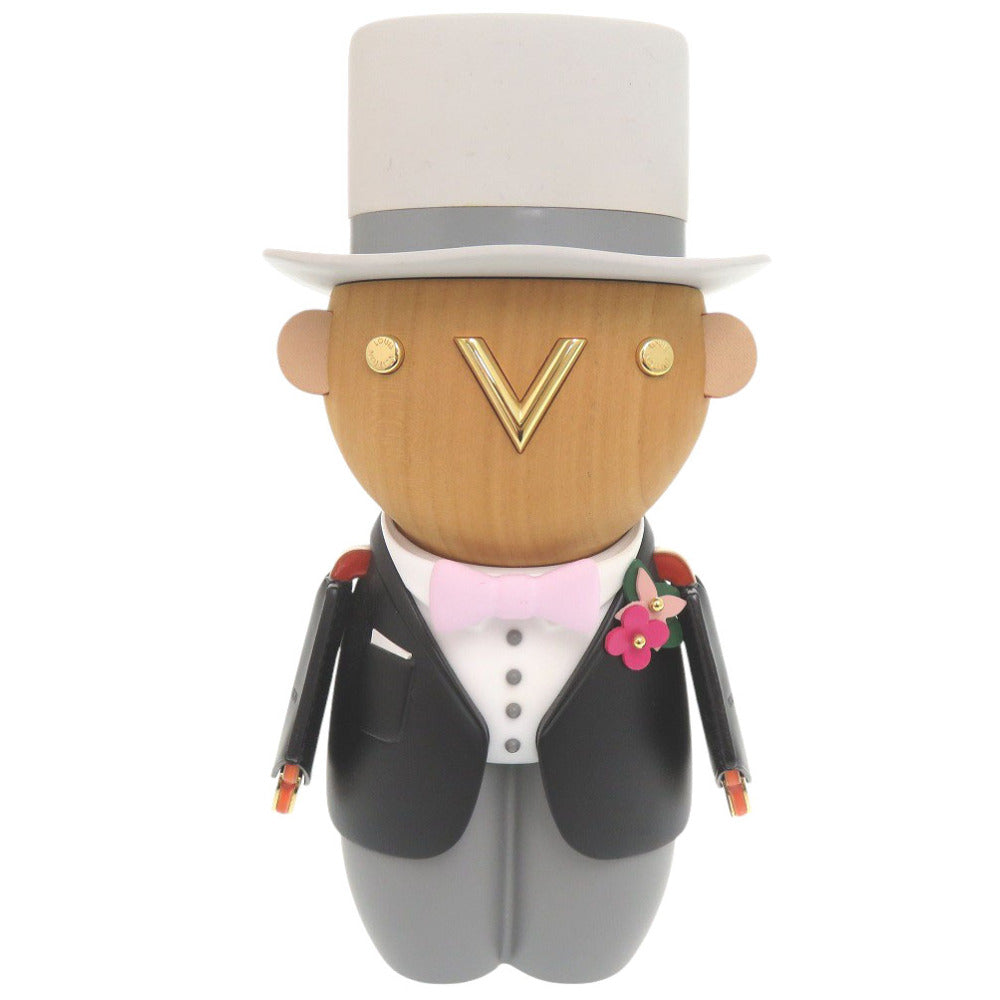 新品同様 ルイ ヴィトン ガストン ブライドグルーム GI0761 ウッド ブラック/グレー オブジェ 黒 LV 1281【中古】LOUIS VUITTON