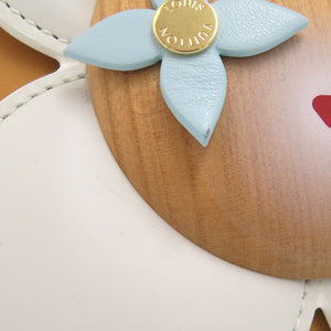 新品同様 ルイ ヴィトン ぺチュラ レンヌ トナカイ GI0962 ウッド/レザー ホワイト オブジェ 白 LV 1282【中古】LOUIS VUITTON