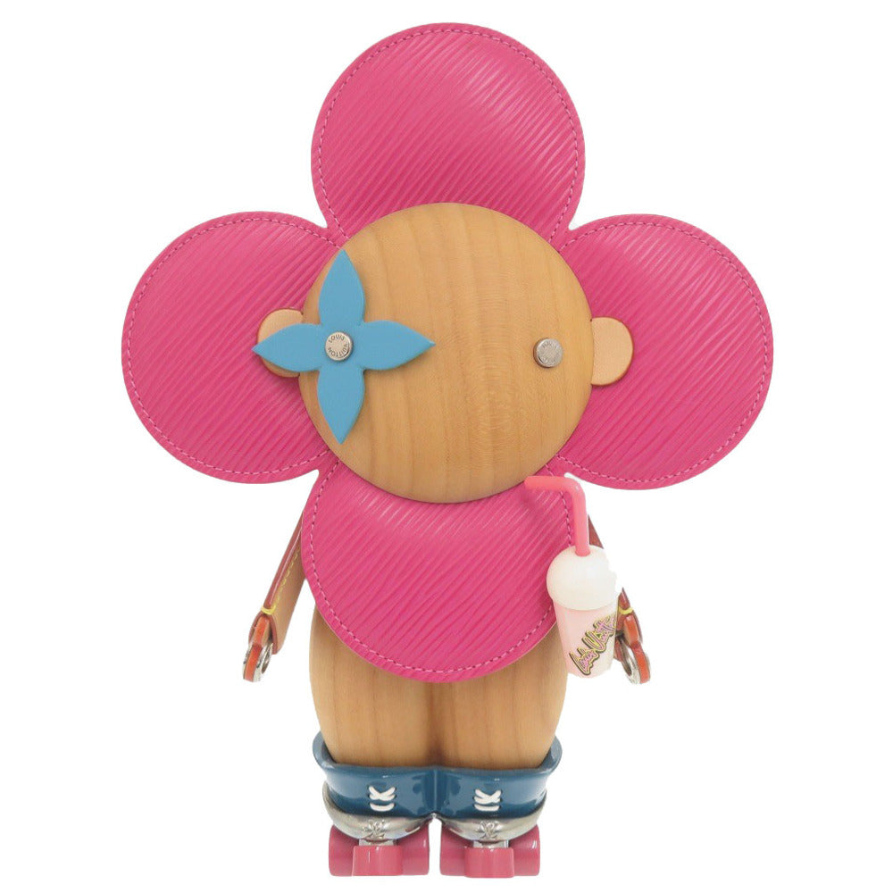 美品 ルイ ヴィトン ヴィヴィエンヌ ローラースケート GI0692 ウッド/レザー ピンク オブジェ LV 1283【中古】LOUIS VUITTON