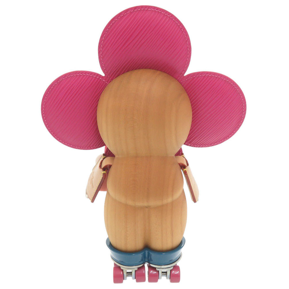 美品 ルイ ヴィトン ヴィヴィエンヌ ローラースケート GI0692 ウッド/レザー ピンク オブジェ LV 1283【中古】LOUIS VUITTON