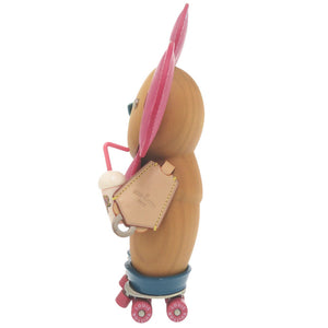 美品 ルイ ヴィトン ヴィヴィエンヌ ローラースケート GI0692 ウッド/レザー ピンク オブジェ LV 1283【中古】LOUIS VUITTON