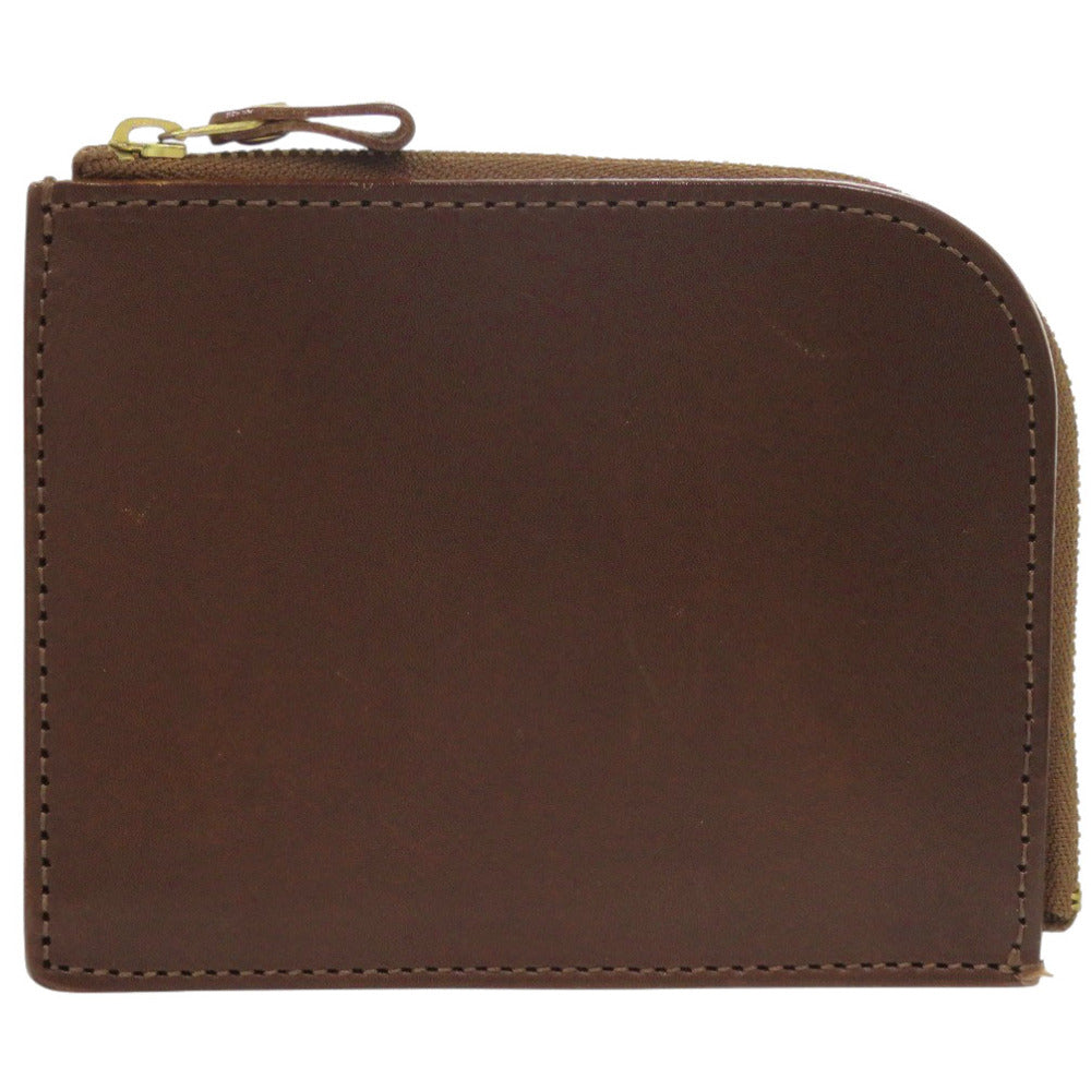 ツチヤカバン Lファスナー レザー ブラウン コインケース 財布 茶 1286-1【中古】土屋鞄