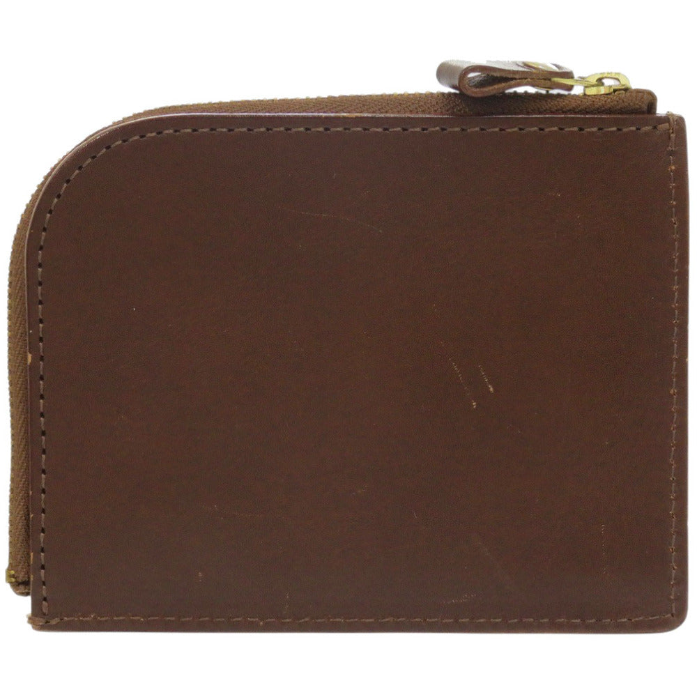 ツチヤカバン Lファスナー レザー ブラウン コインケース 財布 茶 1286-1【中古】土屋鞄