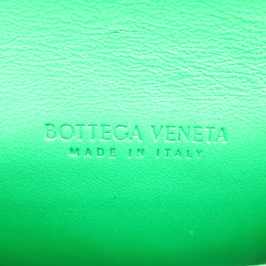 未使用 ボッテガヴェネタ サンジェルマン レザー ゴールド金具 グリーン フラグメントケース コインケース 1309【中古】BOTTEGA VENETA