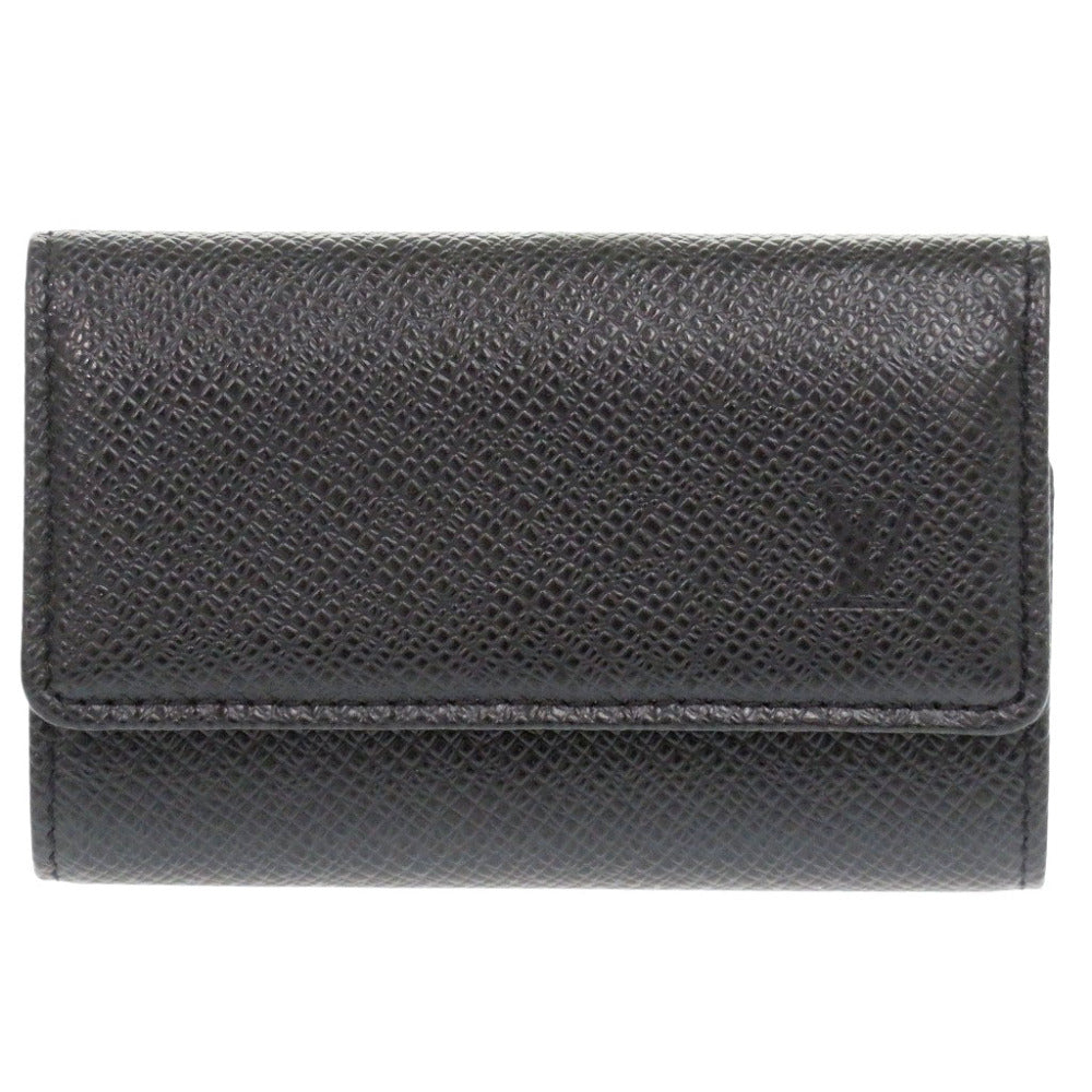 美品 ルイ ヴィトン タイガ ミュルティクレ6 M30532 レザー ブラック 6連キーケース LV 1315【中古】LOUIS VUITTON メンズ