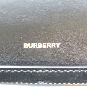 未使用 バーバリー ハルトン ジャイアントチェック コットン ポリウレタン ゴールド金具 ダークバーチブラウン 長財布 1316【中古】BURBERRY