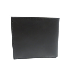 新品同様 グッチ 034・2118・8461 レザー シルバー金具  ブラック 黒 二つ折り財布 1317【中古】GUCCI