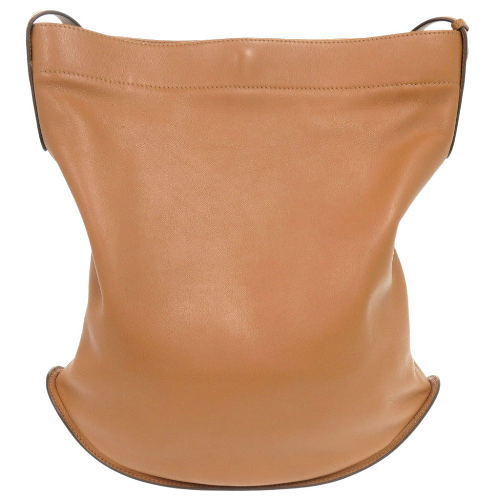 美品 デルボー パン サーピケ レザー ベジタルアイボリー ショルダーバッグ 茶 1319【中古】DELVAUX