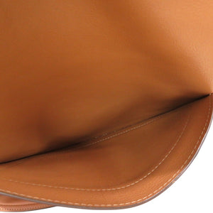 美品 デルボー パン サーピケ レザー ベジタルアイボリー ショルダーバッグ 茶 1319【中古】DELVAUX