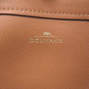 美品 デルボー パン サーピケ レザー ベジタルアイボリー ショルダーバッグ 茶 1319【中古】DELVAUX