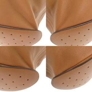 美品 デルボー パン サーピケ レザー ベジタルアイボリー ショルダーバッグ 茶 1319【中古】DELVAUX