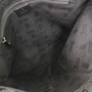 美品 グッチ GGインプリメ 201446 PVC レザー ブラック ショルダーバッグ 黒 1327【中古】GUCCI