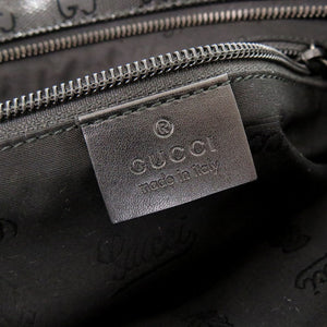 美品 グッチ GGインプリメ 201446 PVC レザー ブラック ショルダーバッグ 黒 1327【中古】GUCCI
