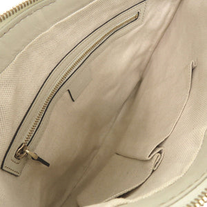 美品 グッチ ラブリー ハート グッチシマレザー アイボリー ショルダーバッグ 1328【中古】GUCCI