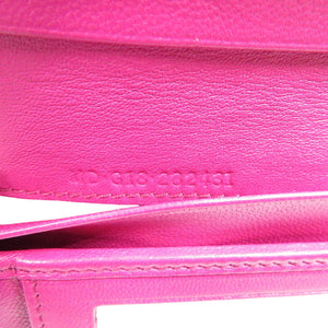 美品 ブルガリ 282431 レザー ゴールド金具 ホワイト 白 Wホック 三つ折り財布 1351【中古】BVLGARI