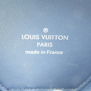 美品 ルイヴィトン Lvエスカル イヤホンケース GI0491 モノグラムキャンバス レザー シルバー金具 ブルー ホワイト ポーチ バッグチャーム 1355【中古】LOUIS VUITTON