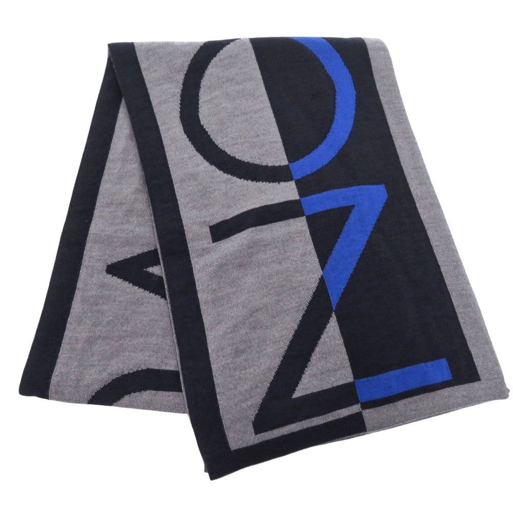 新品同様 ルイ ヴィトン エシャルプLVホライゾン M71240 ウール ネイビー マフラー LV 1375【中古】LOUIS VUITTON