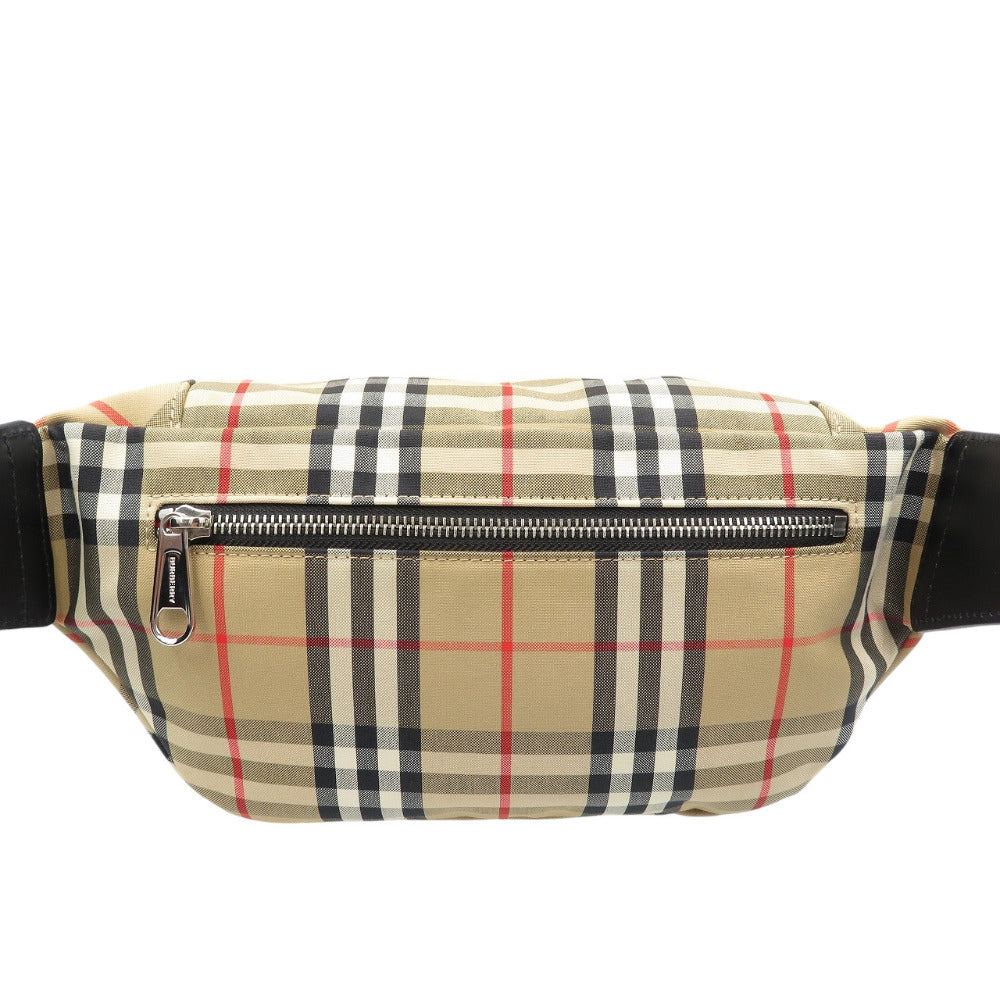 バーバリー ノバチェック コットン ポリエステル ブラウン ボディバッグ ウエストポーチ 1397【中古】BURBERRY