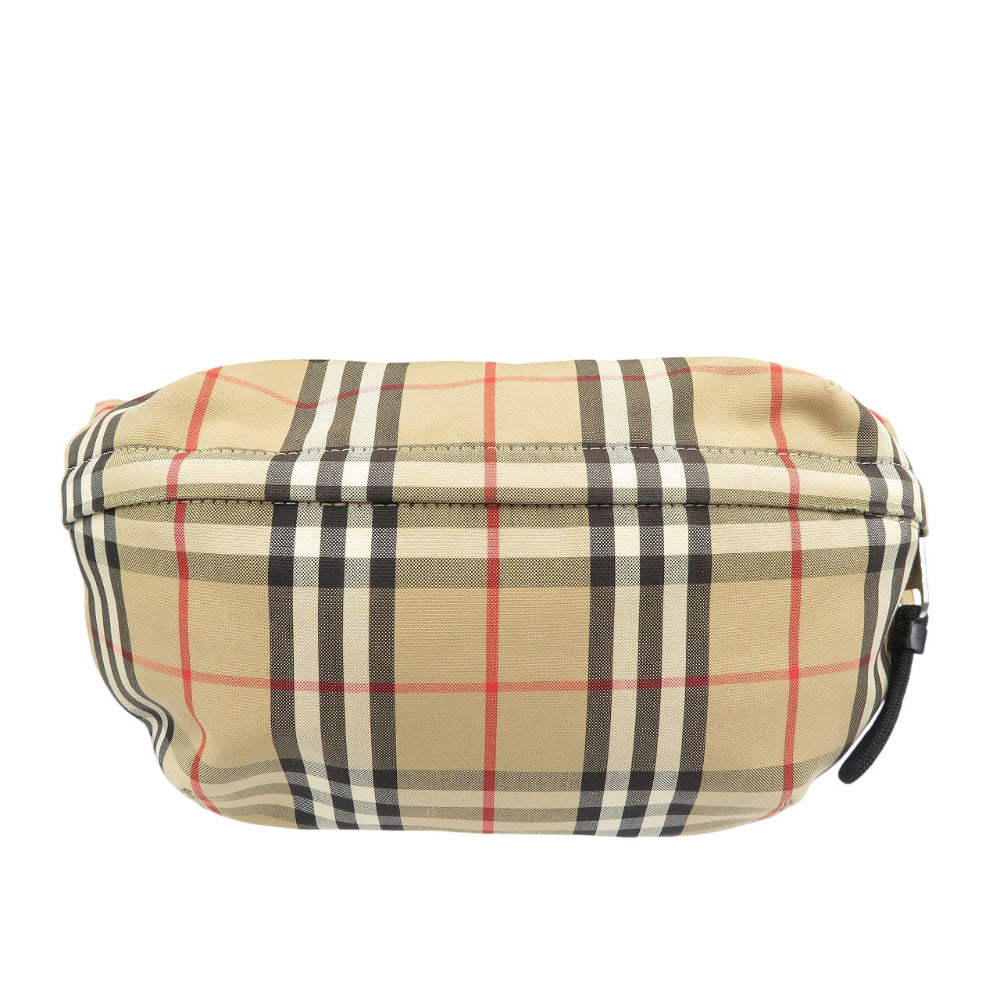 バーバリー ノバチェック コットン ポリエステル ブラウン ボディバッグ ウエストポーチ 1397【中古】BURBERRY