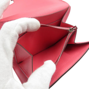 エルメス コンスタンス C刻印 エバーカラー シルバー金具 ローズアザレ ピンク コンパクトウォレット 二つ折り財布 1406【中古】HERMES