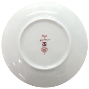 未使用品 エルメス ガダルキヴィール 陶器 レッド/ホワイト プレート 皿 食器 1419【中古】HERMES