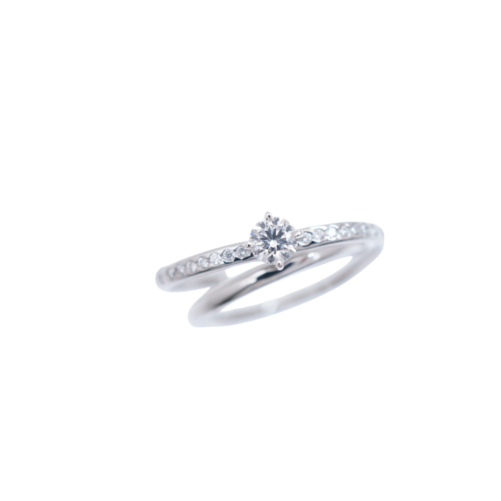 エルメス ヴェルティージュ クール ダイヤ 0.30ct K18WG #50 リング 750WG ホワイトゴールド/ダイヤモンド 指輪 ジュエリー 1422【中古】HERMES