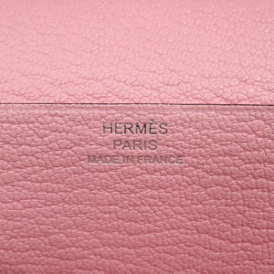 美品 エルメス ベアンスフレ シェーブル ローズサクラ T刻印(2015年製) 長財布 ピンク 1425【中古】HERMES