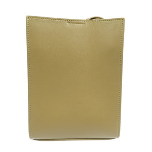 新品同様 ジルサンダー タングルSM レザー ゴールド金具 カーキ ショルダーバッグ 1438【中古】JIL SANDER