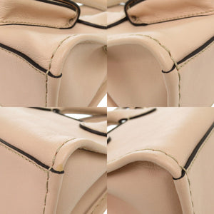 新品同様 クロエ ミニエディス レザー ピンクベージュ 2WAYショルダーバッグ ハンドバッグ 1527【中古】Chloe