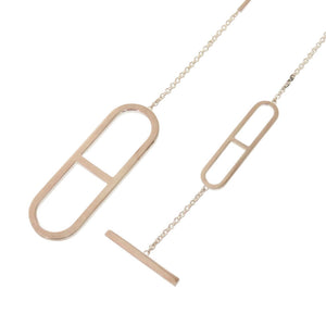 美品 エルメス エヴァー シェーヌ ダンクル ロング シルバー925 シルバー ネックレス 1532 【中古】 HERMES