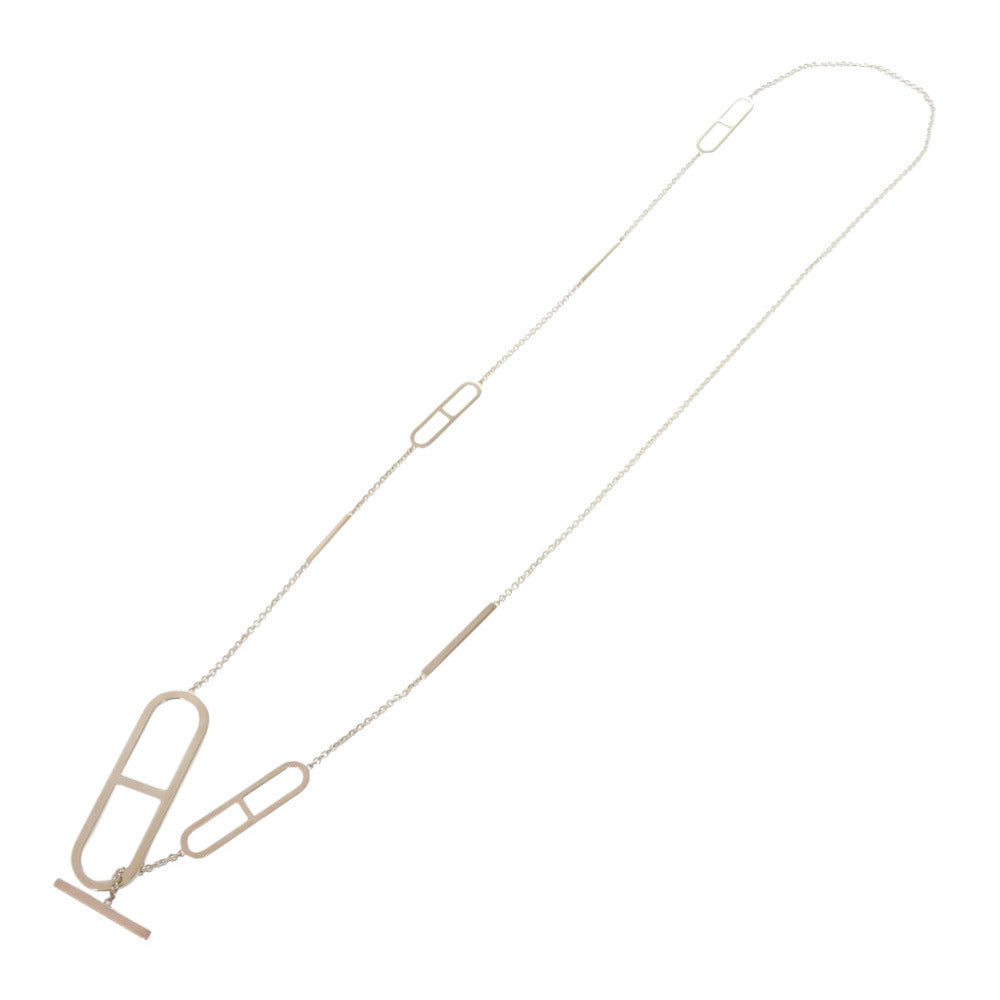 美品 エルメス エヴァー シェーヌ ダンクル ロング シルバー925 シルバー ネックレス 1532 【中古】 HERMES