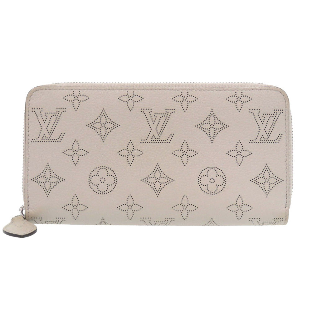 美品 ルイ ヴィトン ジッピーウォレット モノグラム マヒナ M69821 ICチップ ベージュ ガレ 長財布 LV 1536【中古】LOUIS VUITTON