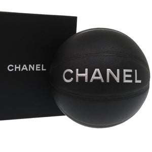 美品 シャネル ココマーク 7号球 ゴム ブラック バスケットボール 黒 1537【中古】CHANEL
