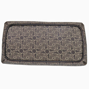 新品同様 セリーヌ サルキーライン PVC レザー ブラウン ハンドバッグ 茶 1547【中古】CELINE