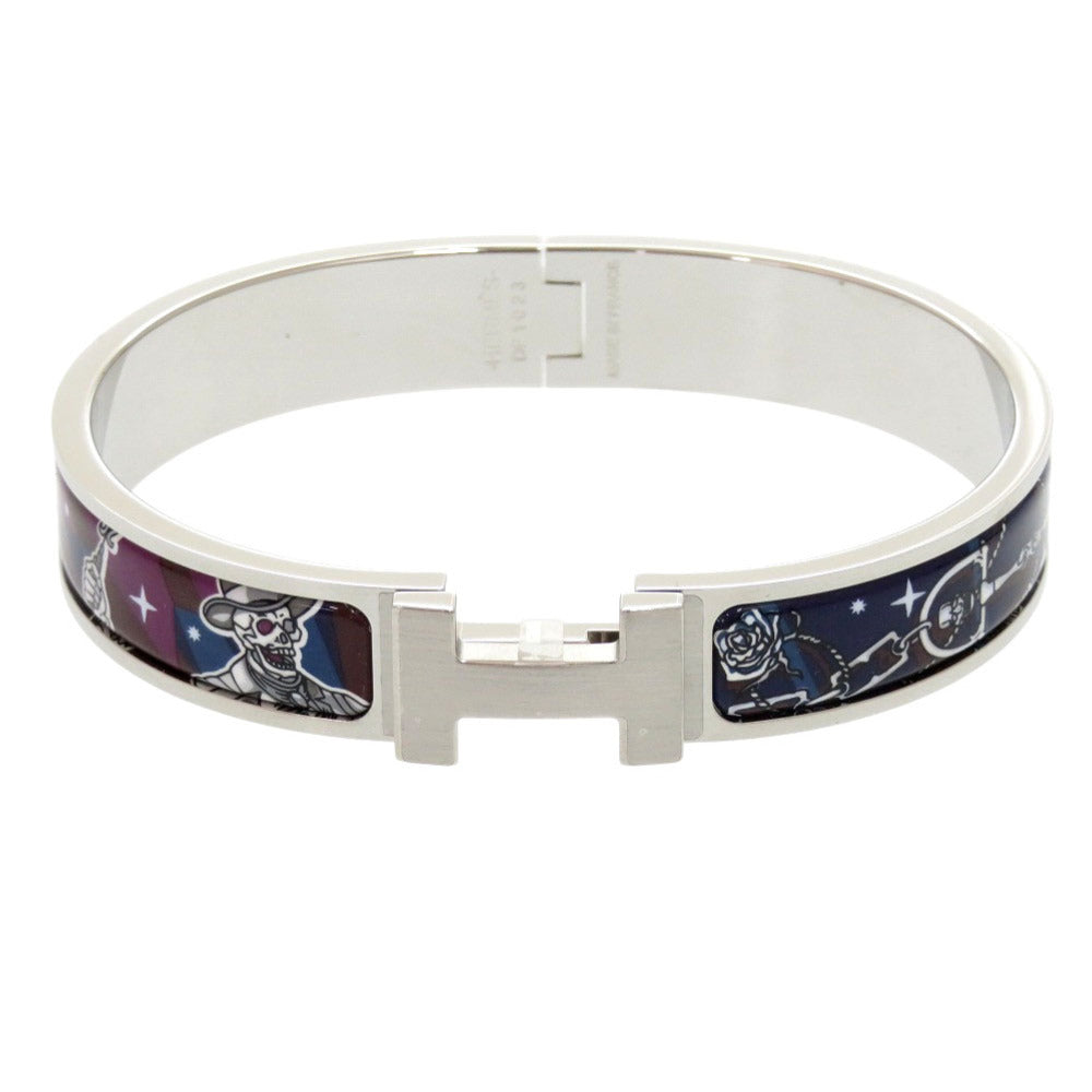 未使用 エルメス クリック セ ラ フィット ファン バングル メタル ネイビー 1550 【中古】 HERMES