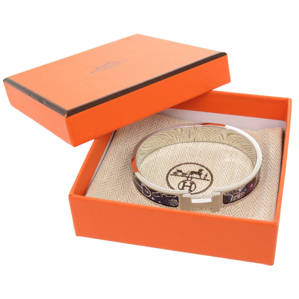 未使用 エルメス クリック セ ラ フィット ファン バングル メタル ネイビー 1550 【中古】 HERMES