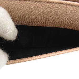 未使用品 ドルチェアンドガッバーナ ラウンドファスナー レザー ベージュ 長財布 1558【中古】DOLCE&GABBANA