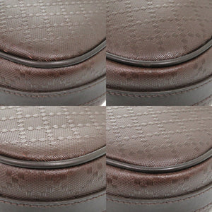 新品同様 グッチ ディアマンテ ブリーフケース 344357 レザー ブラウン ビジネスバッグ 茶 1564【中古】GUCCI メンズ