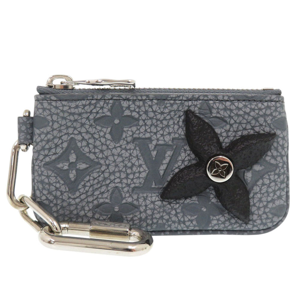 新品同様 ルイ ヴィトン ポシェットクレ  トリヨン クライミング M81602 トリヨンレザー グリグラナイト コインケース LV 1570【中古】LOUIS VUITTON