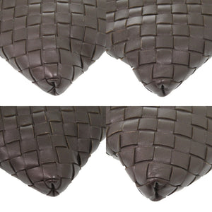 美品 ボッテガヴェネタ イントレチャート B05376461C レザー ダークブラウン ショルダーバッグ 1571【中古】BOTTEGAVENETA メンズ