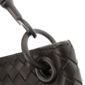 美品 ボッテガヴェネタ イントレチャート B05376461C レザー ダークブラウン ショルダーバッグ 1571【中古】BOTTEGAVENETA メンズ