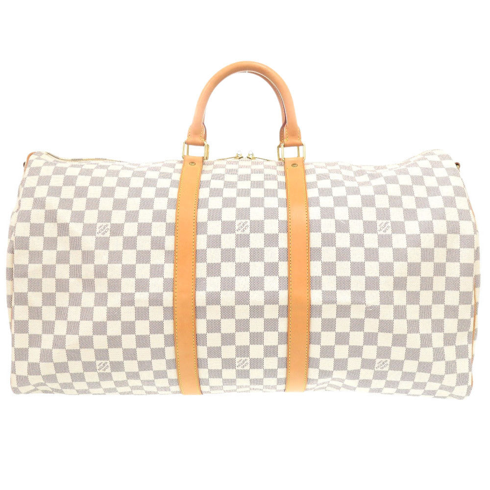 美品 ルイ ヴィトン キーポルバンドリエール55 ダミエ アズール N41429 ボストンバッグ LV 1583 【中古】 LOUIS VUITTON