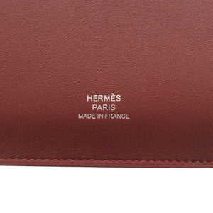 新品同様 エルメス カルネ シークレット ヴォースイフト ルージュアッシュ W刻印(2024年製) ノートカバー レッド 1584【中古】HERMES