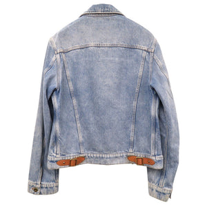 美品 ルイ ヴィトン 19SS ダブルフロント ヴァージル アブロー HGA73WLVP コットン/レザー ブルー サイズ46 デニムジャケット LV 1604【中古】LOUIS VUITTON メンズ