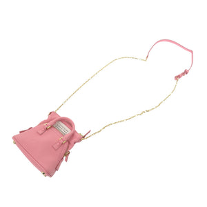 美品 メゾン マルジェラ 5AC クラシックベビー SB1WG0022 レザー ピンク ショルダーバッグ 1608【中古】Maison Margiela