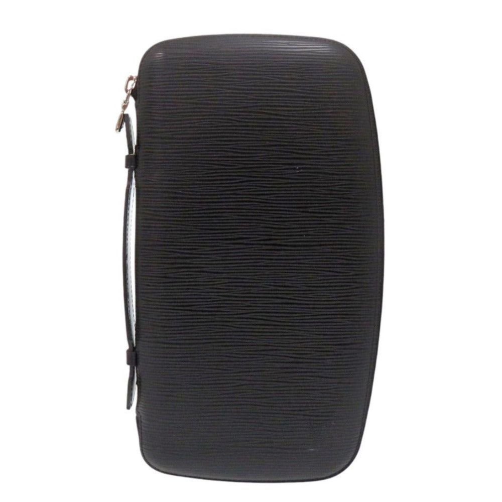 美品 ルイ ヴィトン オーガナイザーアトール M63042 エピレザー トラベルポーチ ノワール 長財布 黒 LV 1614【中古】LOUIS VUITTON