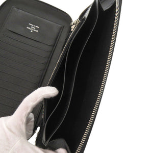 美品 ルイ ヴィトン オーガナイザーアトール M63042 エピレザー トラベルポーチ ノワール 長財布 黒 LV 1614【中古】LOUIS VUITTON