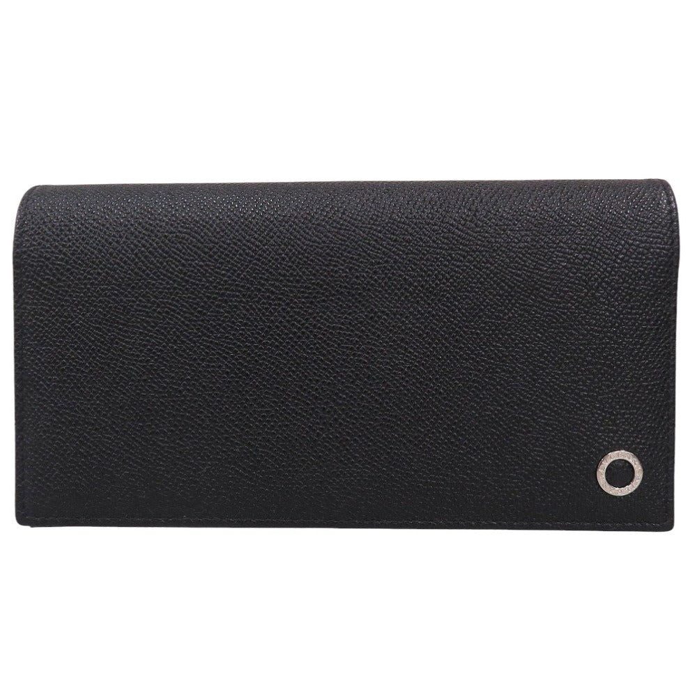 美品 ブルガリ ブルガリブルガリマン 30398 グレインレザー ブラック 長財布 黒 1638【中古】BVLGARI
